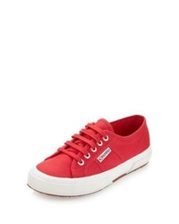 Superga For The Row Low Top Canvas Sneaker Maroon Red