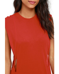 Obey Benny Red Maxi Dress