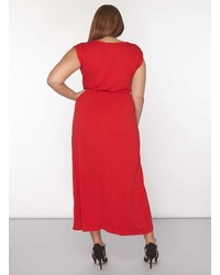 Dorothy Perkins Dp Curve Red T Shirt Maxi Dress