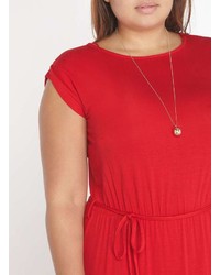 Dorothy Perkins Dp Curve Red T Shirt Maxi Dress
