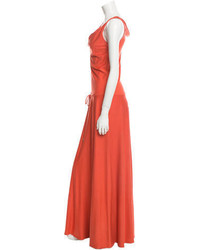Diane von Furstenberg Draw String Maxi Dress