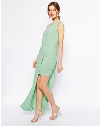 Asos Maxi Dress With Asymmetric One Shoulder