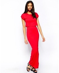 Asos Maxi Dress With Crop T Shirt