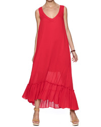 Miss Darlin Gauzy Ruffle Maxi