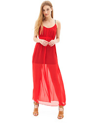 pleated chiffon dress forever 21