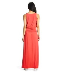 Mossimo Supply Co Sleeveless Ruched Waist Maxi Dress Supply Cotm