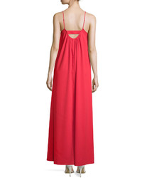 Lucca Couture V Neck Sleeveless Maxi Dress Red