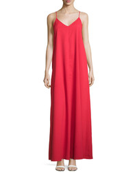 Lucca Couture V Neck Sleeveless Maxi Dress Red