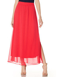 The Limited Outback Red Chiffon Maxi Skirt
