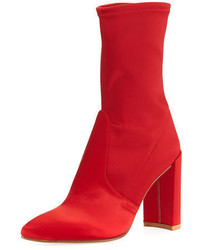 Red Mid-Calf Boots