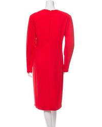 Calvin Klein Collection Long Sleeve Midi Dress
