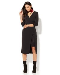 New York & Co. Lace Inset Wrap Dress