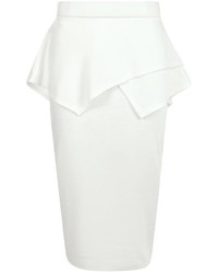 Boohoo Marin Peplum Detail Midi Skirt