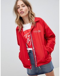 tommy hilfiger red women's jacket