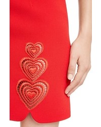 Christopher Kane Heart Embroidered Mini Skirt