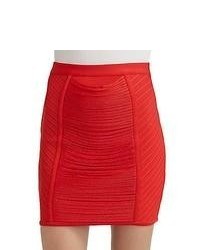 Stretta Sandy Bandage Skirt Red