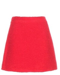 Victoria Victoria Beckham Teddy Wool Blend Miniskirt