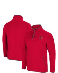 Colosseum Red Louisville Cardinals Rebound Snap Pullover Jacket At Nordstrom