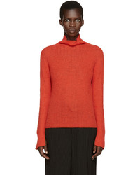 Red Mohair Turtleneck