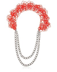 Alienina Altrove Brass And Nylon Chain Necklace