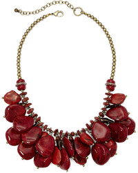 jcpenney Aris By Treska Red Stone Shaky Bib Necklace