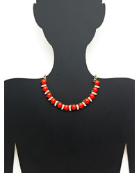 Cabochon Station Collar Necklace