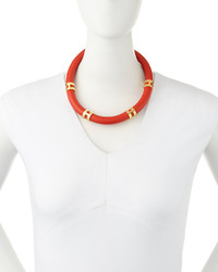 Lizzie Fortunato Leather Double Take Necklace Redgold