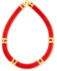 Lizzie Fortunato Leather Double Take Necklace Redgold
