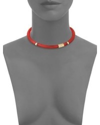 Alexis Bittar Lucite Swarovski Crystal Collar Necklace
