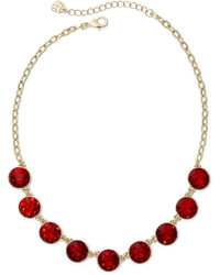 jcpenney Monet Jewelry Monet Gold Tone Garnet Colored Collar Necklace