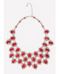 Ornate Crystal Bib Necklace