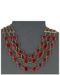 Lucky Brand Red Collar Necklace