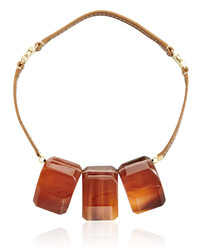 Marni Red Three Stone Resin Necklace