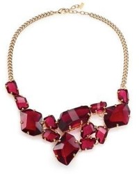 ABS by Allen Schwartz Jewelry Some Like It Hot Faceted Stone Bib Necklace