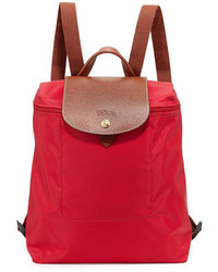 Longchamp Le Pliage Nylon Backpack Red Garance