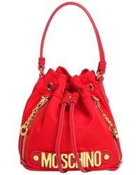 Red Nylon Bucket Bag