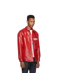 DSQUARED2 Red Dropped Military Fit Jacket