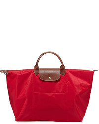 Longchamp Le Pliage Large Travel Tote Bag Red Garance