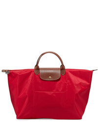 Longchamp Le Pliage Large Travel Tote Bag Red Garance