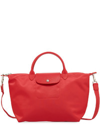 Longchamp Le Pliage Medium Tote Bag Red