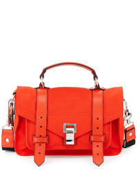 Proenza Schouler Ps1 Tiny Nylon Tote Bag Fire Red