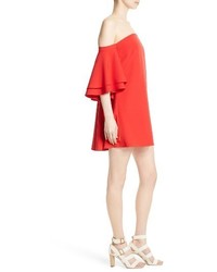 Milly Mila Cady Off The Shoulder Trapeze Dress