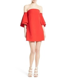 Milly Mila Cady Off The Shoulder Trapeze Dress