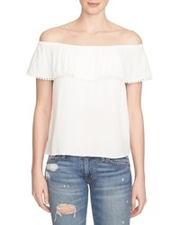 1 STATE 1state Ruffle Off The Shoulder Top