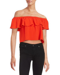 Design Lab Lord Taylor Off The Shoulder Cropped Top