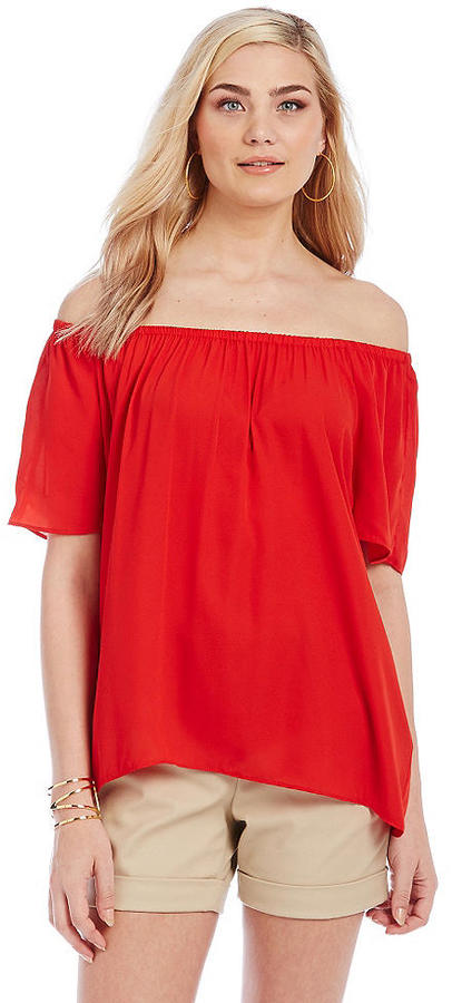 dillards off the shoulder tops