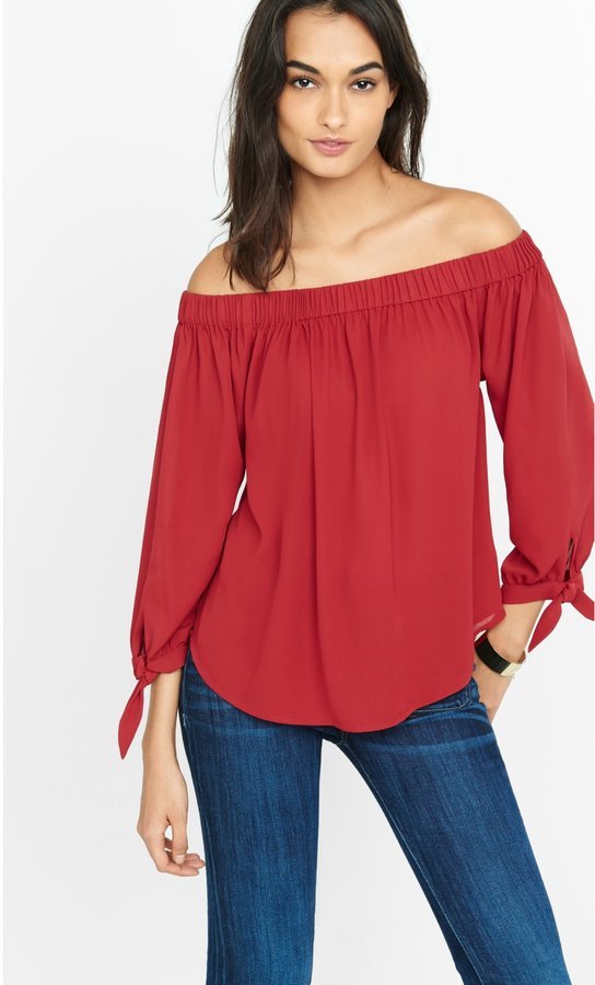 express off the shoulder top