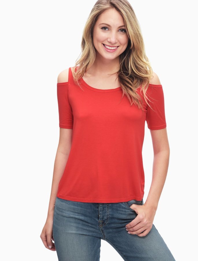 splendid cold shoulder top