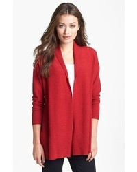 Eileen Fisher Open Front Cardigan Lacquer Small