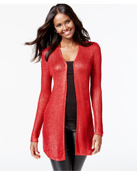 INC International Concepts Metallic Open Front Cardigan Only At Macys